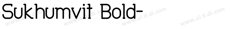 Sukhumvit Bold字体转换